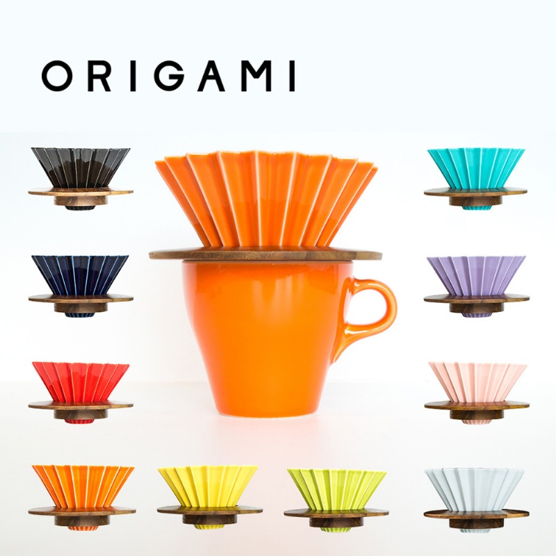 日本 ORIGAMI 摺紙咖啡陶瓷濾杯組 及咖啡杯盤組三分之二生活設計股份有限公司2019台灣國際咖啡展