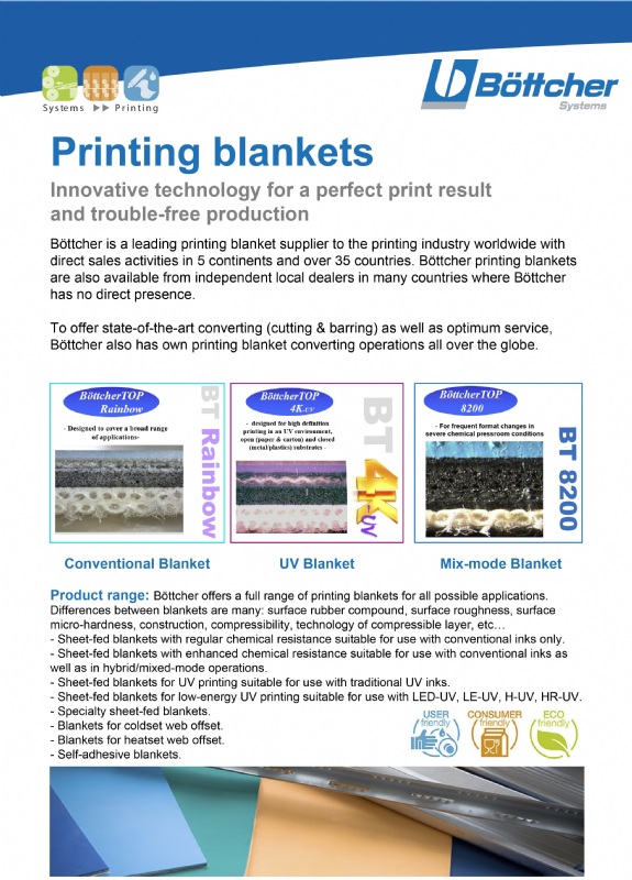 Printing BlanketsBOTTCHER VIETNAM LIMITED LIABILITY COMPANY2023 The